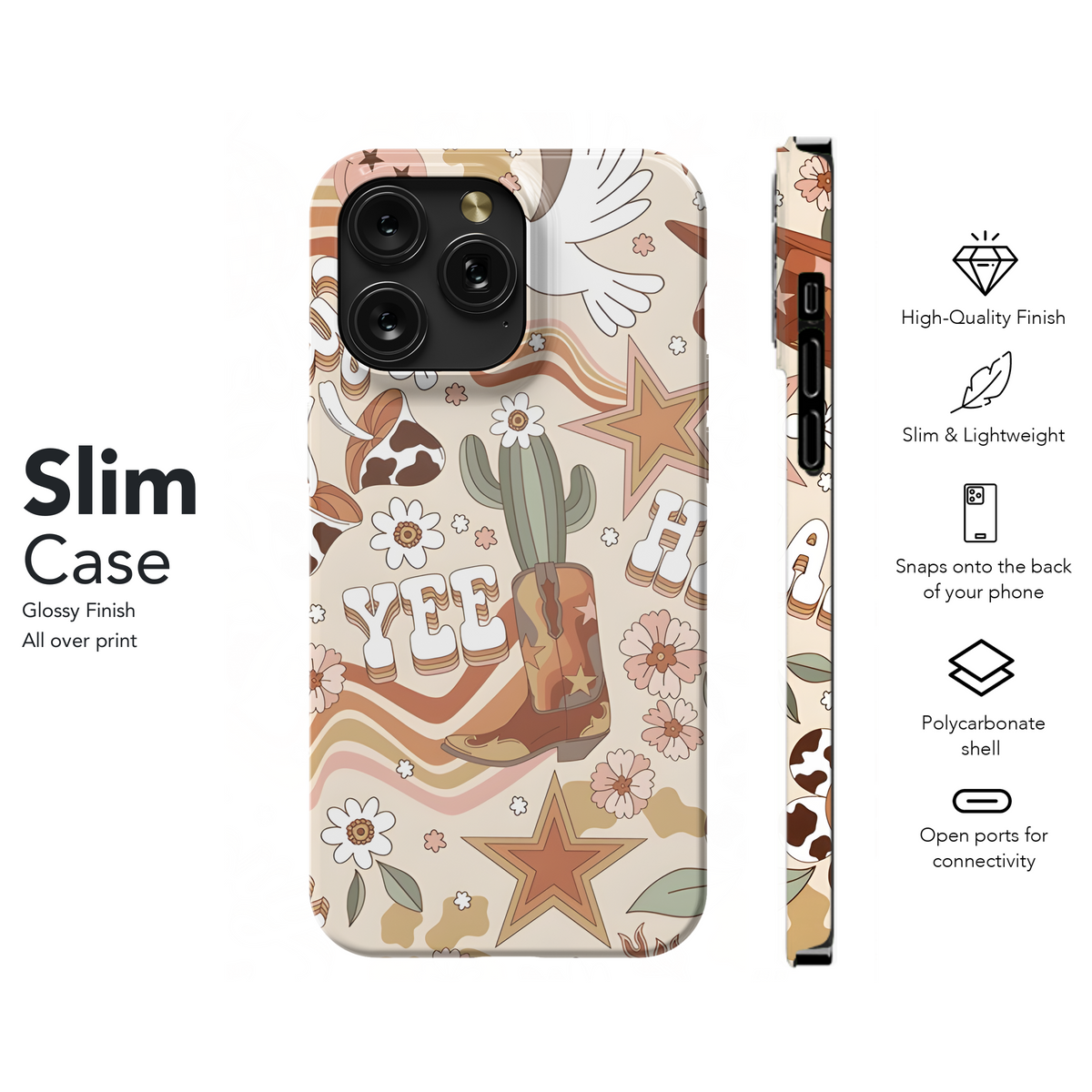 Groovy 60s 70s Western Phone Case iPhone Samsung Cover Pixel 3194 - Image 7