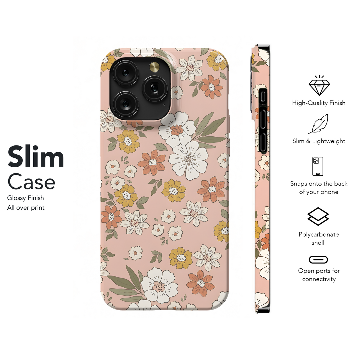 Groovy 70s Flower Phone Case iPhone Samsung Cover Pixel 2495 - Image 7