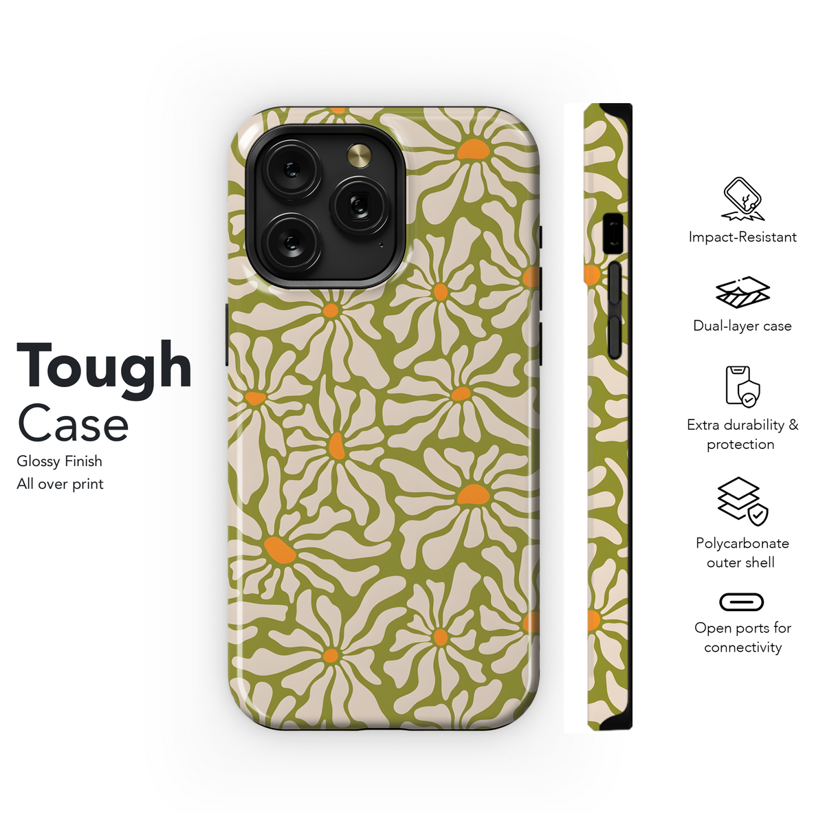 Groovy Floral Blooms
 Phone Case iPhone Samsung Cover Pixel 4024 - Image 6