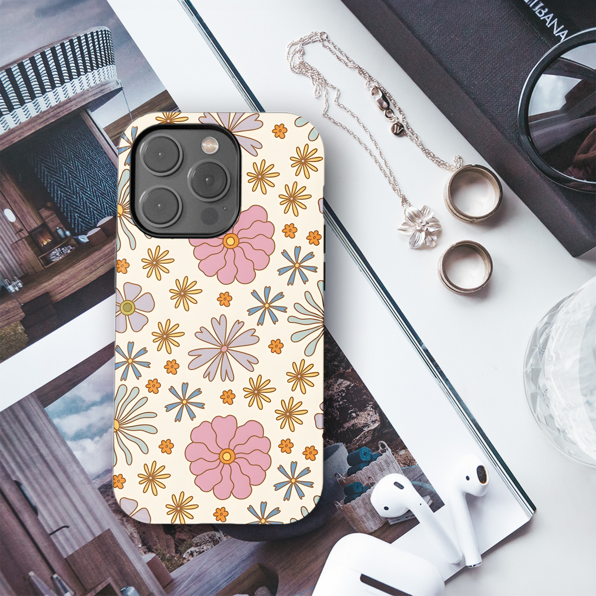 Groovy Flower Seamless Phone Case iPhone Samsung Cover Pixel 2491 - Image 3