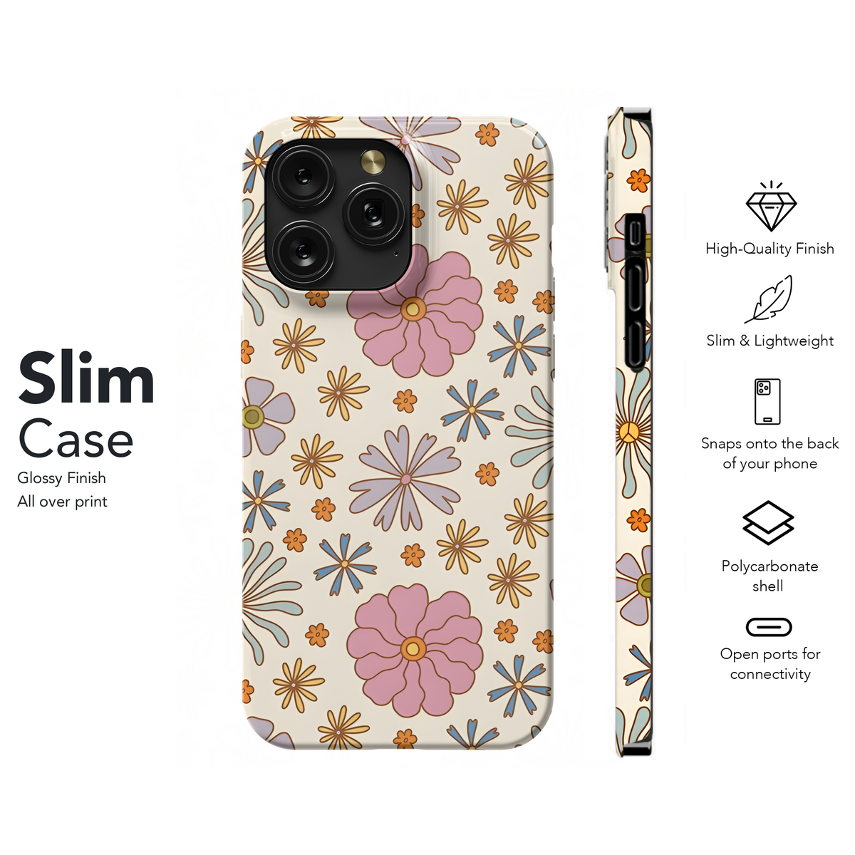 Groovy Flower Seamless Phone Case iPhone Samsung Cover Pixel 2491 - Image 7