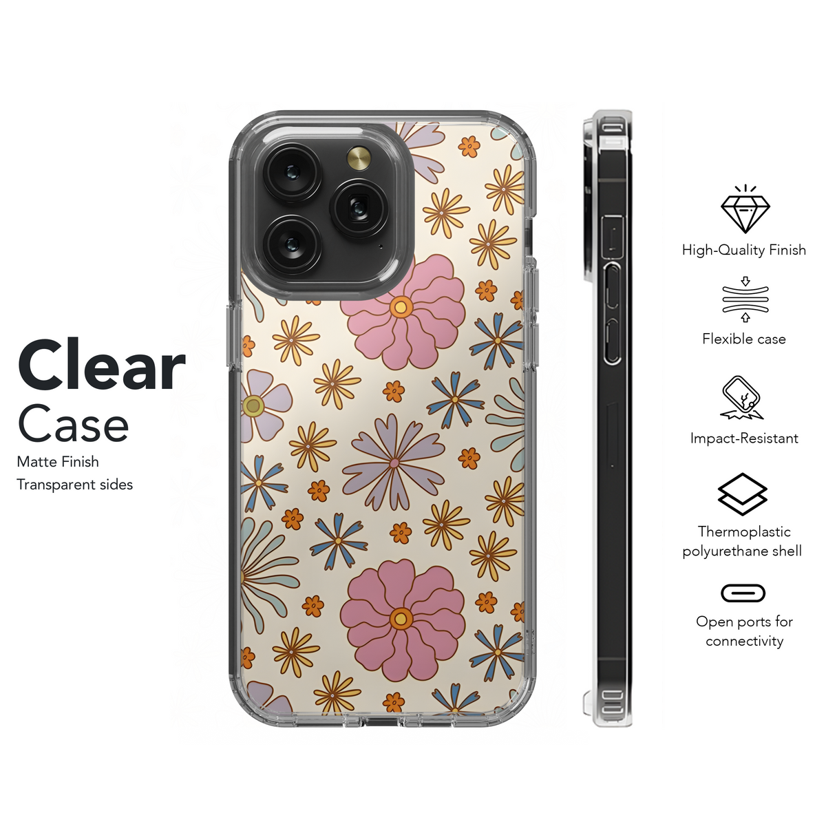 Groovy Flower Seamless Phone Case iPhone Samsung Cover Pixel 2491 - Image 8