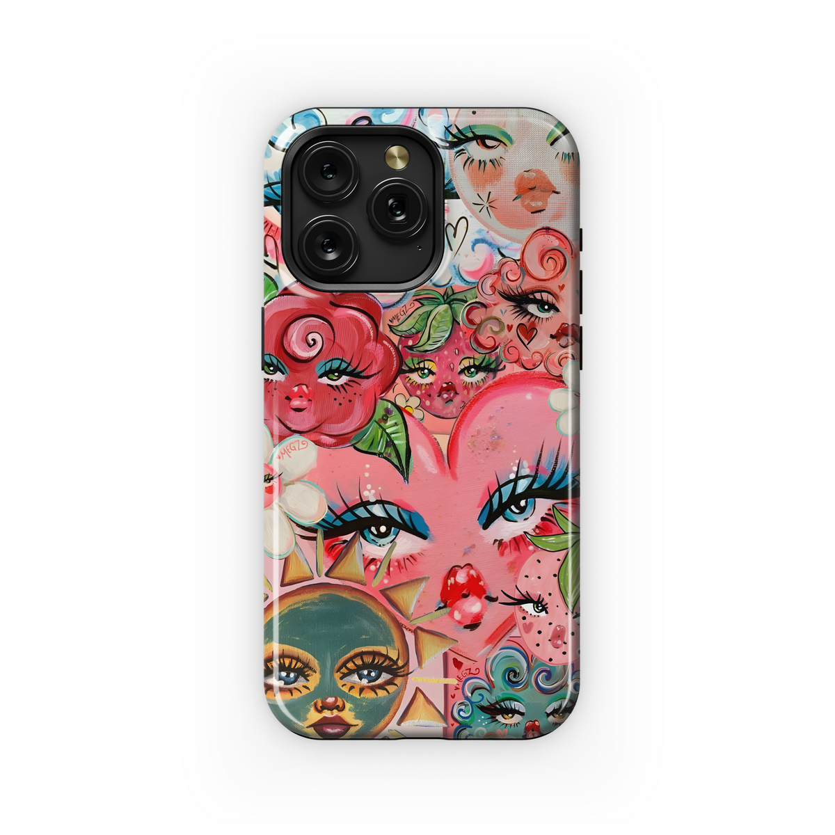 Groovy Girl Faces
 Phone Case iPhone Samsung Cover Pixel 4176 - Image 1