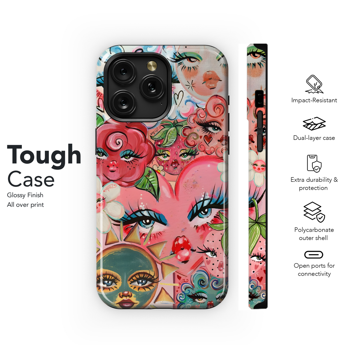 Groovy Girl Faces
 Phone Case iPhone Samsung Cover Pixel 4176 - Image 6