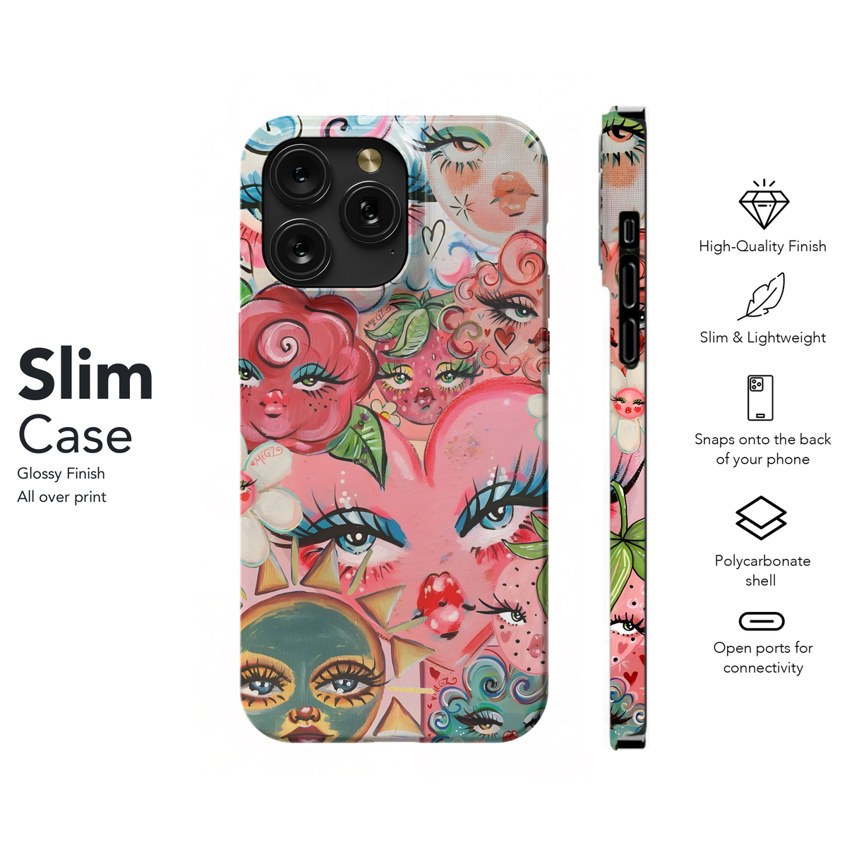 Groovy Girl Faces
 Phone Case iPhone Samsung Cover Pixel 4176 - Image 7