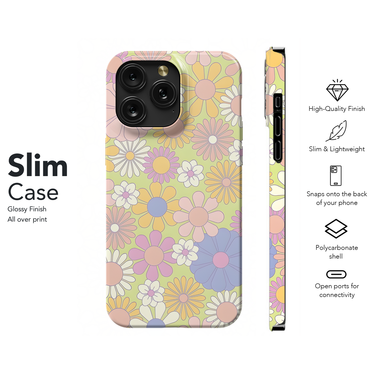 Groovy Psychedelic Flower Phone Case iPhone Samsung Cover Pixel 2472 - Image 7