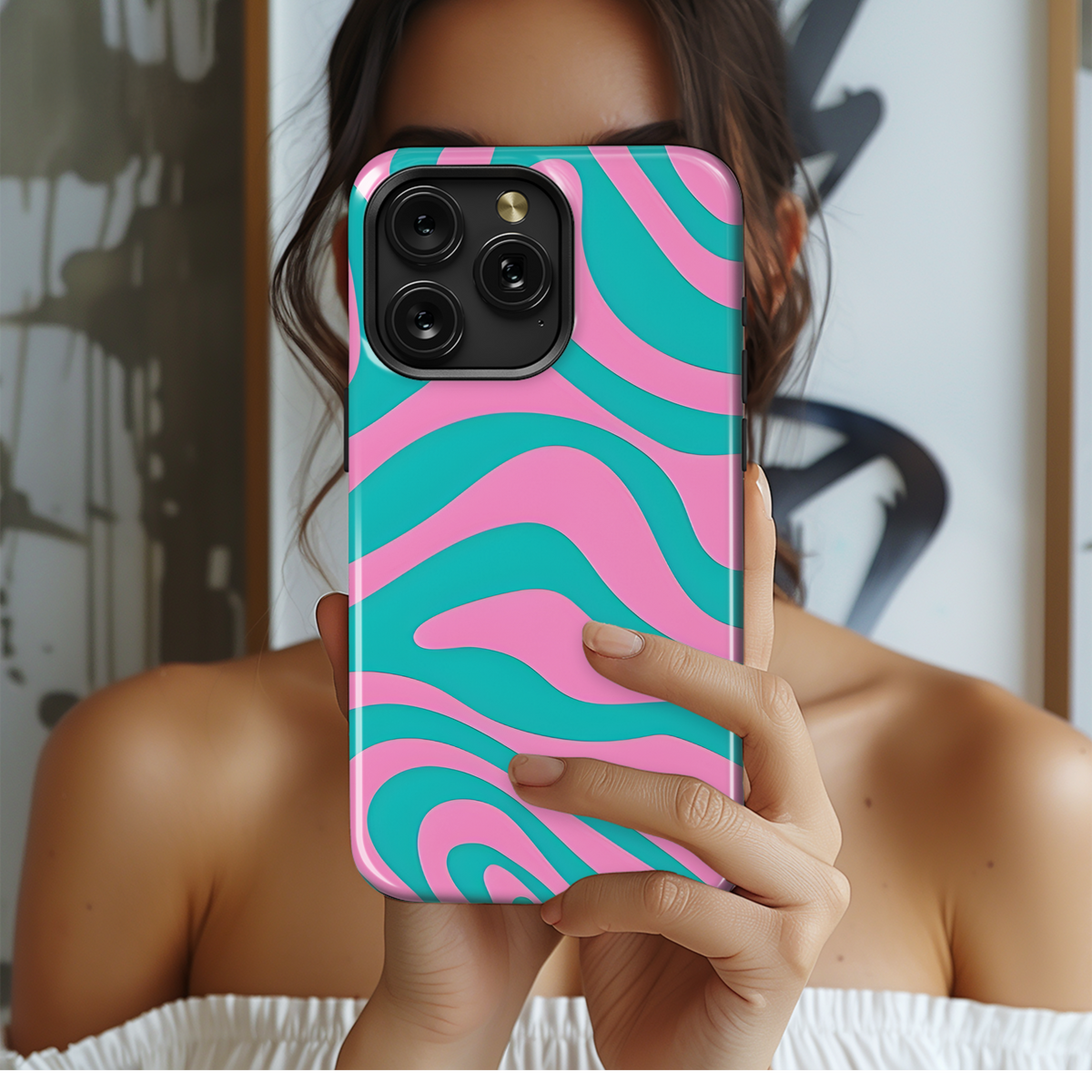 Groovy Psychedelic Seamless Pattern Phone Case iPhone Samsung Cover Pixel 2151 - Image 2