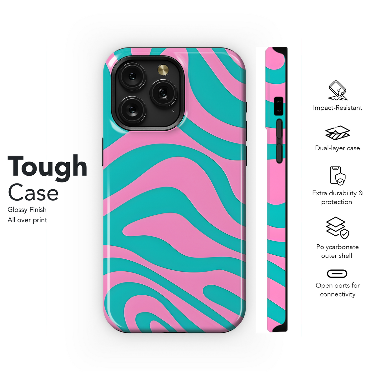 Groovy Psychedelic Seamless Pattern Phone Case iPhone Samsung Cover Pixel 2151 - Image 6