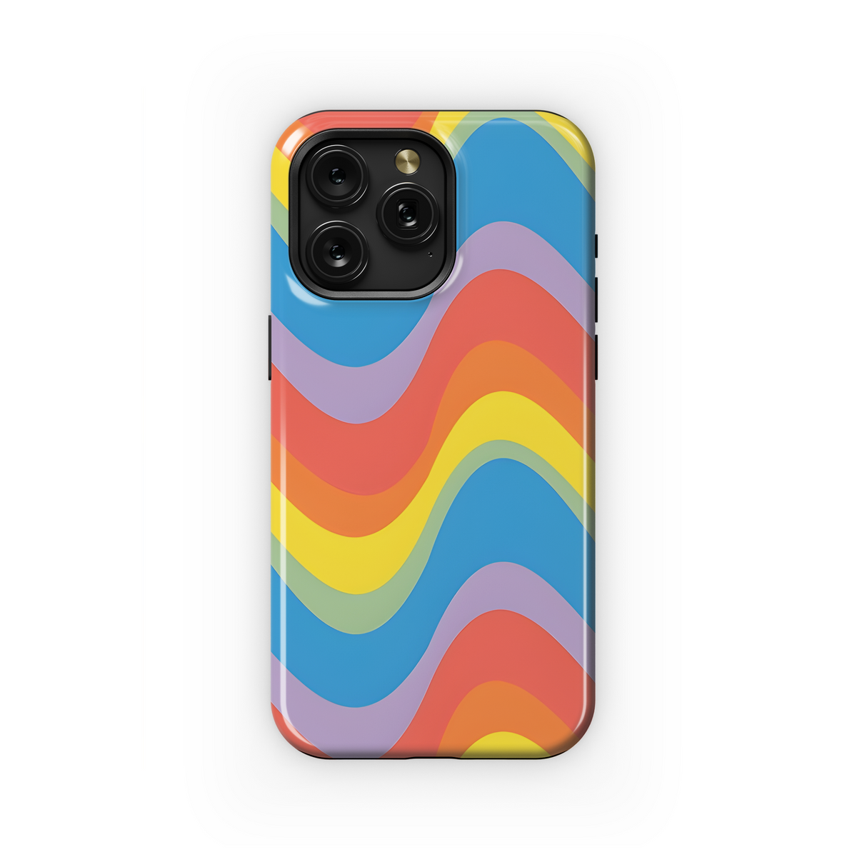 Groovy Rainbow Phone Case iPhone Samsung Cover Pixel 3873 - Image 1