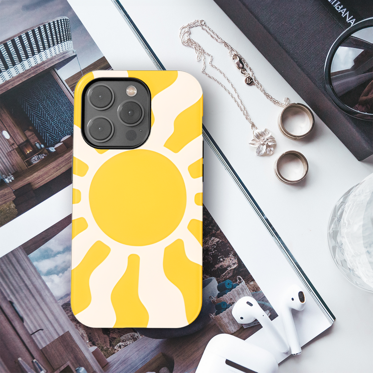 Groovy Retro Hippie Sunshine Phone Case iPhone Samsung Cover Pixel 2475 - Image 3