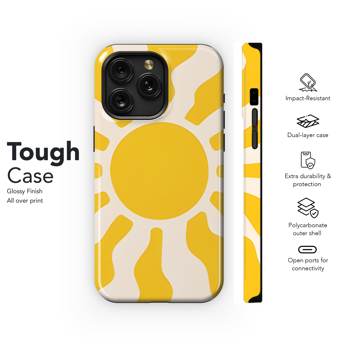 Groovy Retro Hippie Sunshine Phone Case iPhone Samsung Cover Pixel 2475 - Image 6