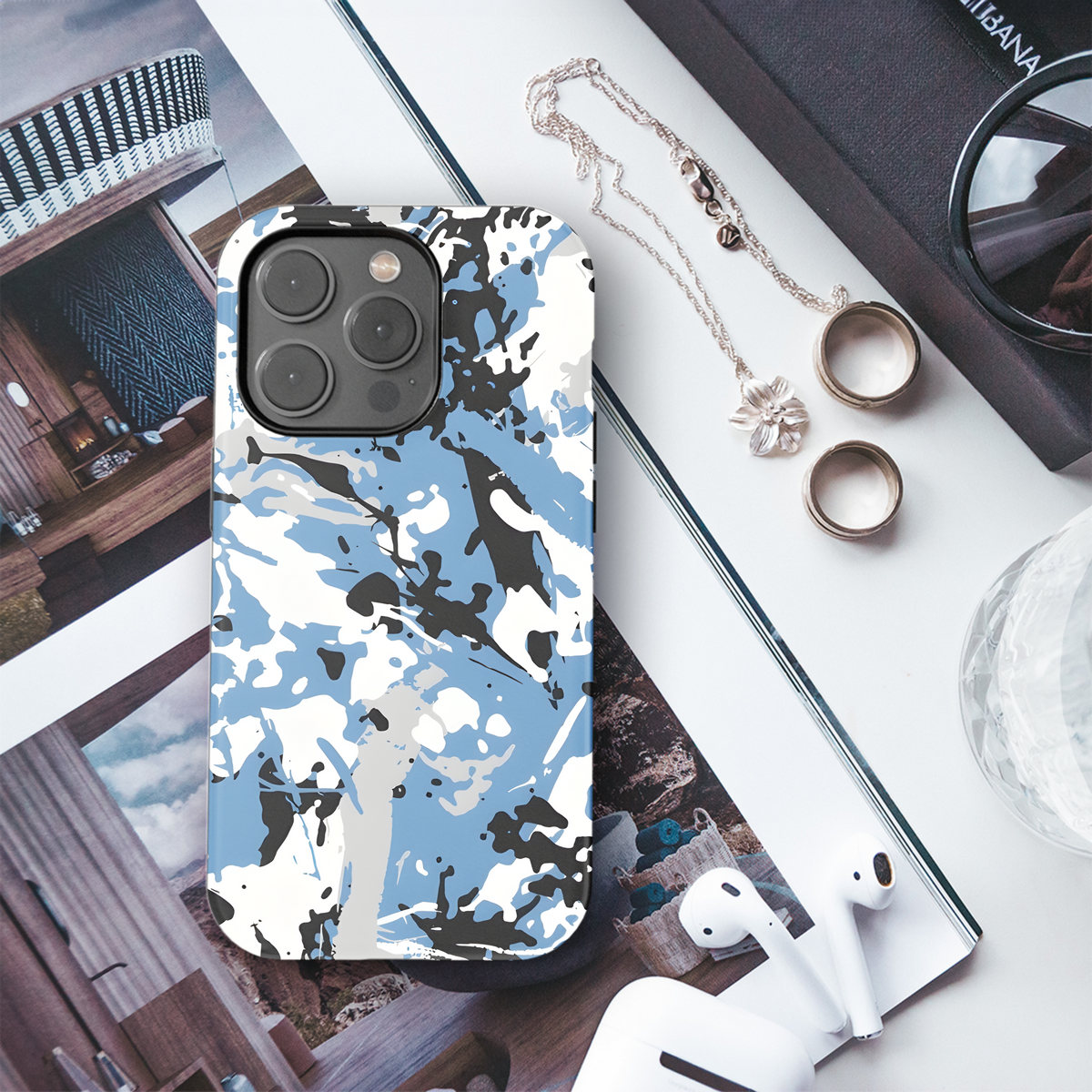 Grunge Camo Brush Strokes Phone Case iPhone Samsung Cover Pixel 2199 - Image 3