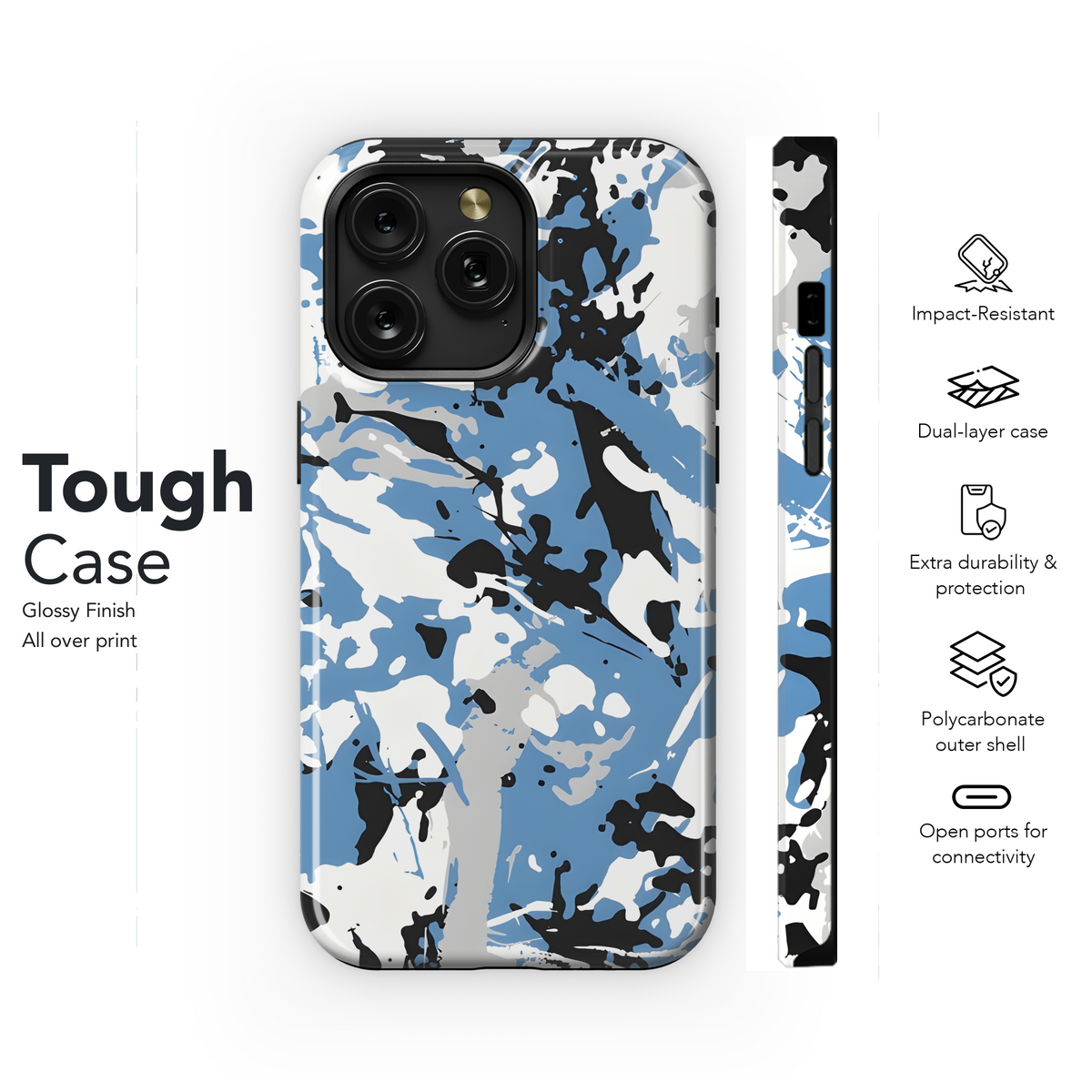 Grunge Camo Brush Strokes Phone Case iPhone Samsung Cover Pixel 2199 - Image 6