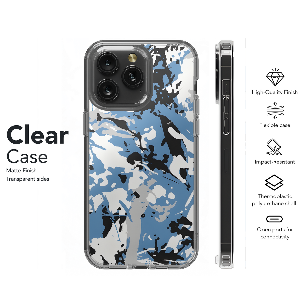 Grunge Camo Brush Strokes Phone Case iPhone Samsung Cover Pixel 2199 - Image 8