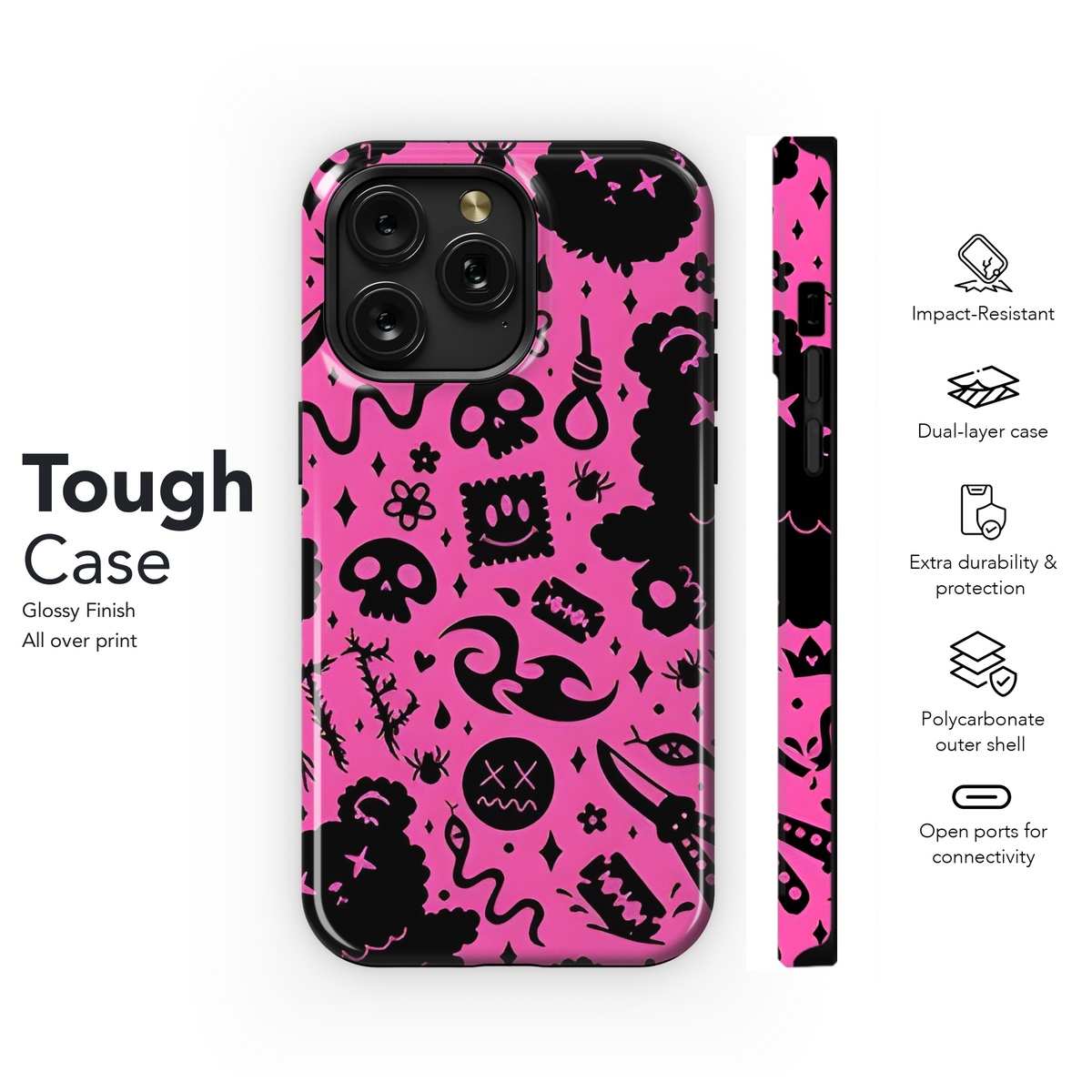 Grunge Emo Phone Case iPhone Samsung Cover Pixel 2551 - Image 5