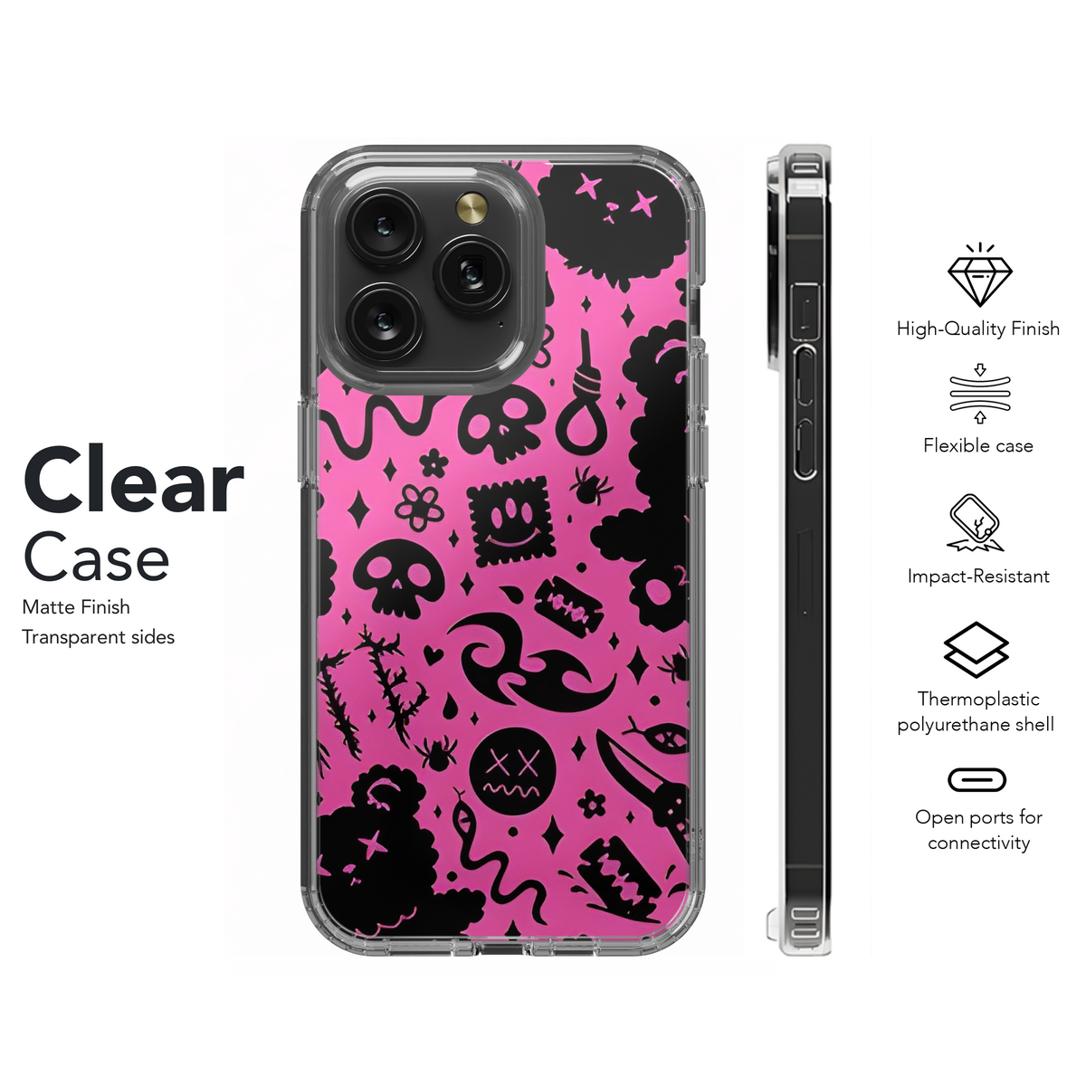 Grunge Emo Phone Case iPhone Samsung Cover Pixel 2551 - Image 7