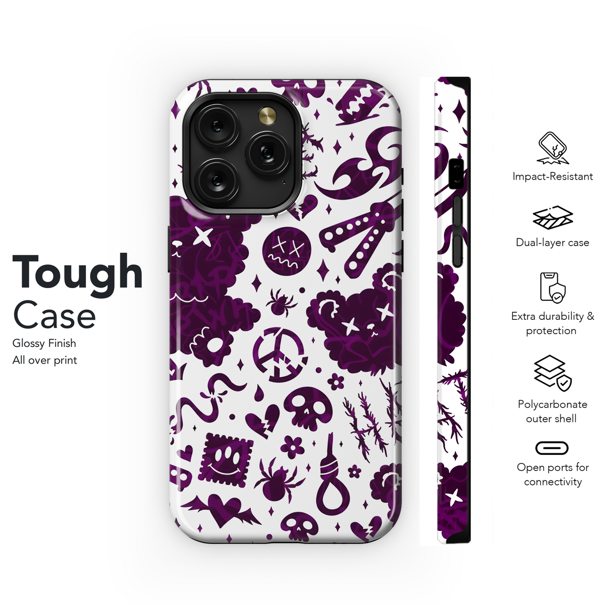 Grunge Emo Phone Case iPhone Samsung Cover Pixel 2552 - Image 6