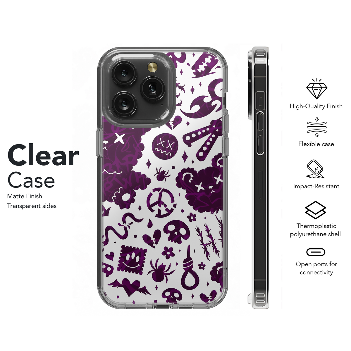 Grunge Emo Phone Case iPhone Samsung Cover Pixel 2552 - Image 8