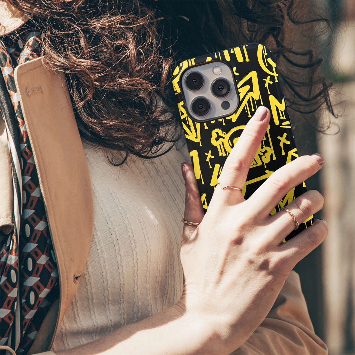 Grunge Graffiti Patterns with Emojis Phone Case iPhone Samsung Cover Pixel 2397 - Image 5