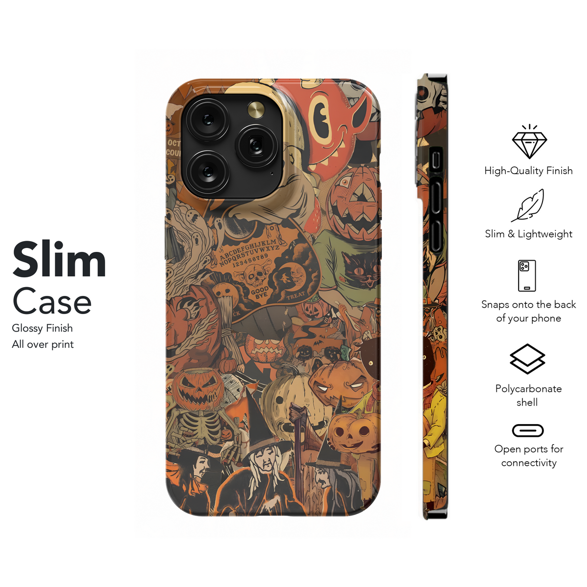 Halloween Gothic Spooky Pumpkin Head Phone Case iPhone Samsung Cover Pixel 2025 - Image 7