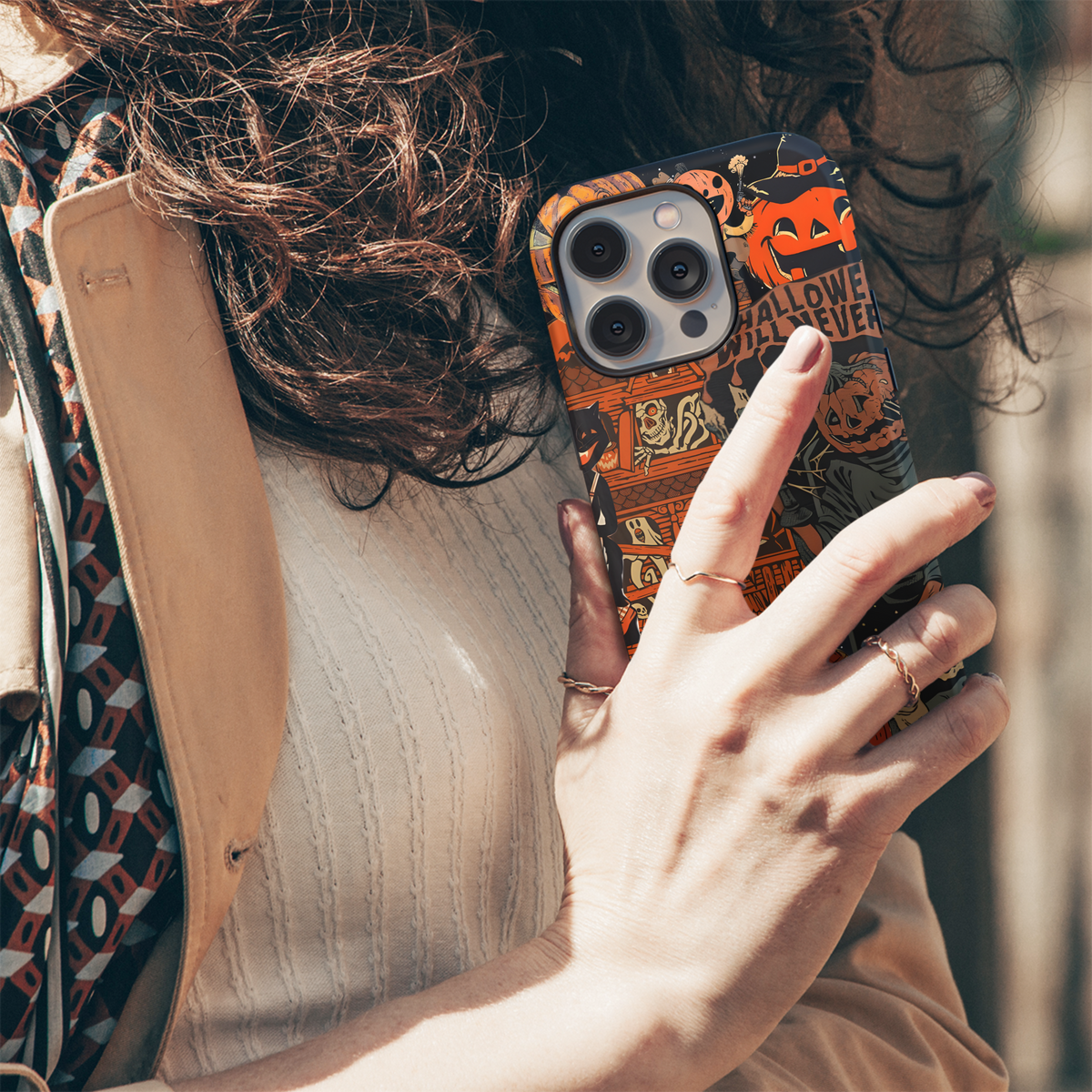 Halloween Gothic Spooky Pumpkin Head Phone Case iPhone Samsung Cover Pixel 2026 - Image 5