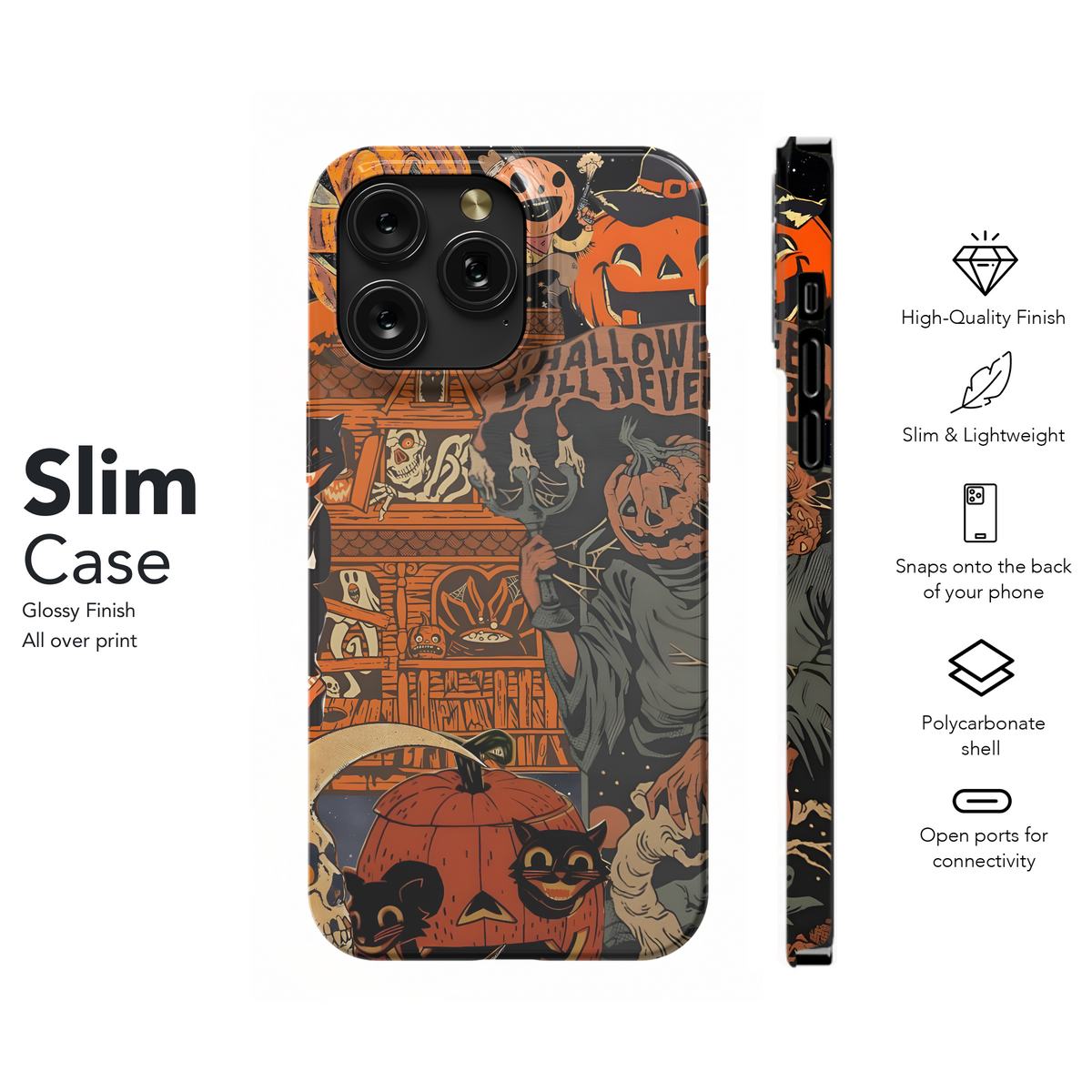 Halloween Gothic Spooky Pumpkin Head Phone Case iPhone Samsung Cover Pixel 2026 - Image 7