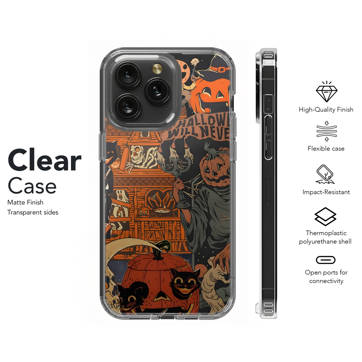 Halloween Gothic Spooky Pumpkin Head Phone Case iPhone Samsung Cover Pixel 2026 - Image 8