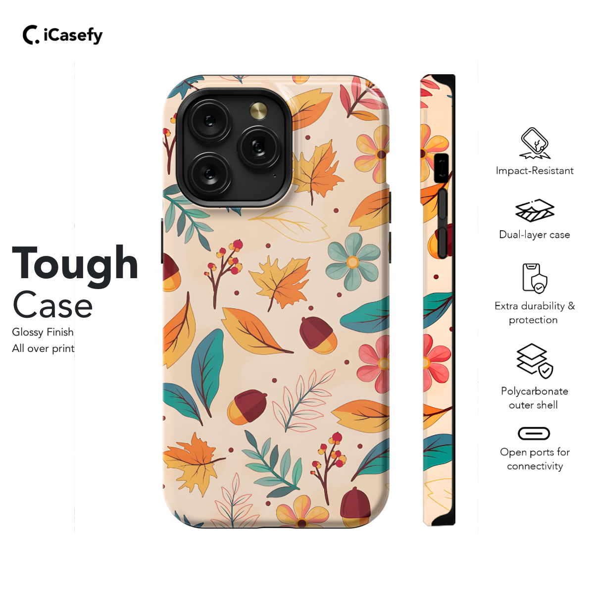 Hand Drawn Autumn Fall Phone Case iPhone Samsung Cover Pixel 1147 - Image 5