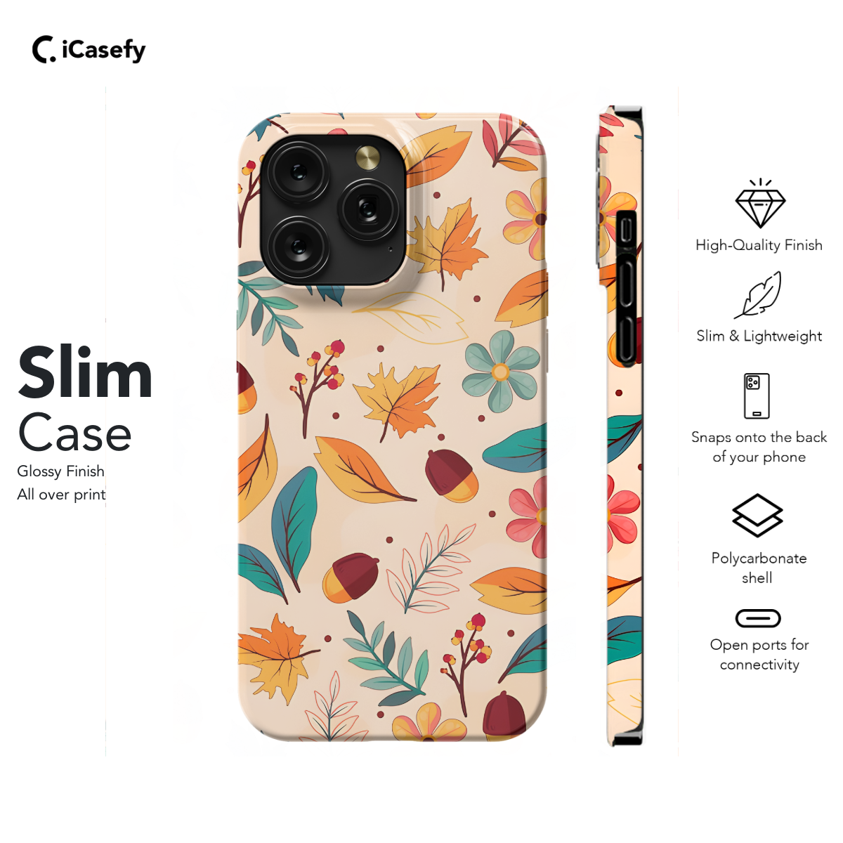 Hand Drawn Autumn Fall Phone Case iPhone Samsung Cover Pixel 1147 - Image 6