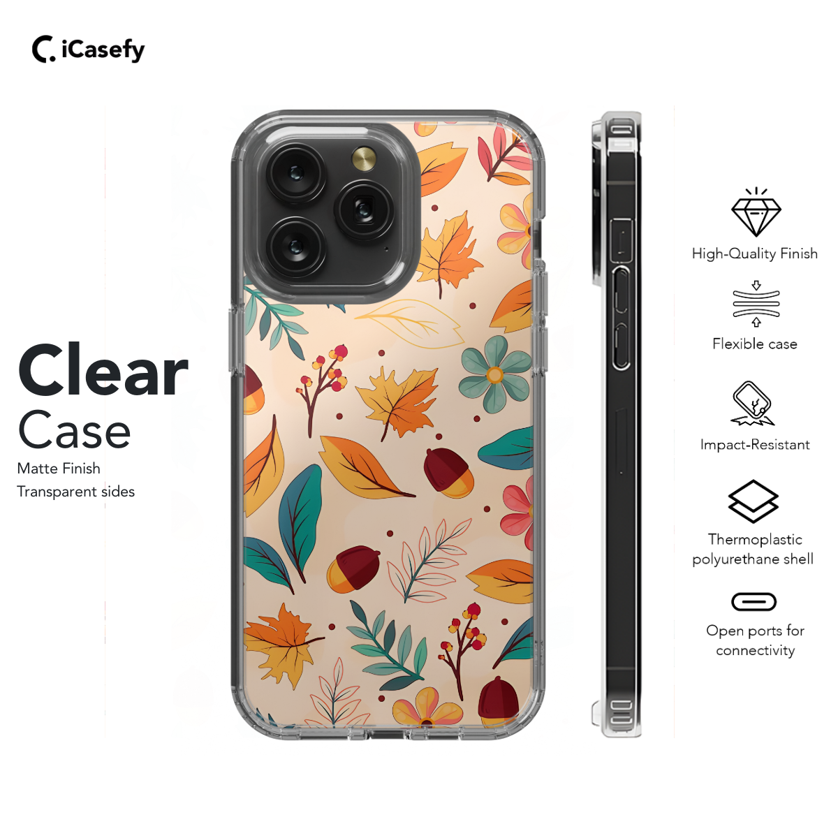 Hand Drawn Autumn Fall Phone Case iPhone Samsung Cover Pixel 1147 - Image 7