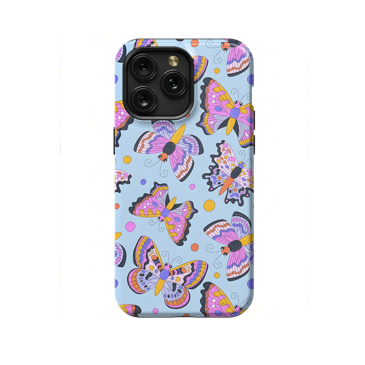 Hand Drawn Butterfly Phone Case iPhone Samsung Cover Pixel 1105 - Image 1