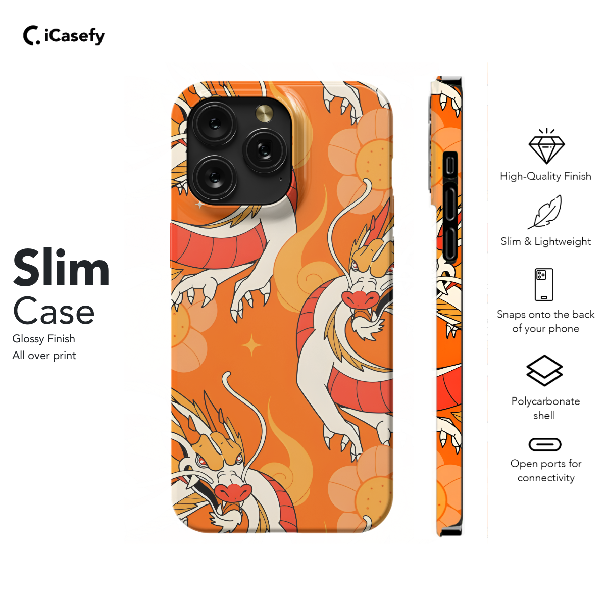 Hand Drawn Chinese Dragon Phone Case iPhone Samsung Cover Pixel 1127 - Image 6