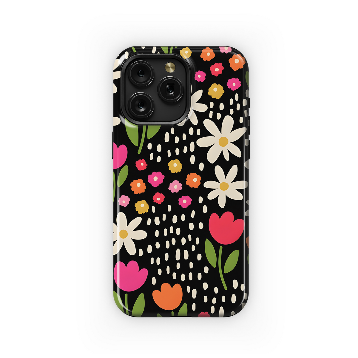 Hand Drawn Floral Phone Case iPhone Samsung Cover Pixel 3935 - Image 1