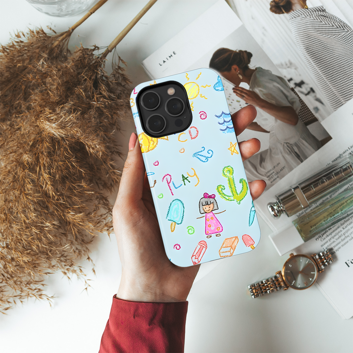 Hand Drawn Illustrations Phone Case iPhone Samsung Cover Pixel 2261 - Image 4