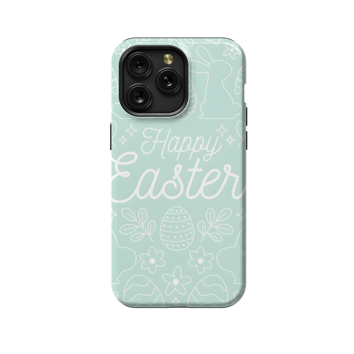 Hand Drawn Pastel Monochrome Easter Phone Case iPhone Samsung Cover Pixel 1150 - Image 1