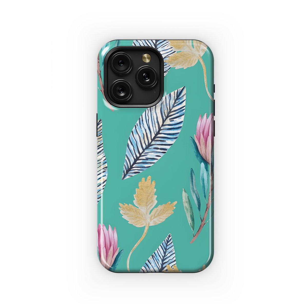 Hand Painted Protea Floral Phone Case iPhone Samsung Cover Pixel 3219 - Image 1