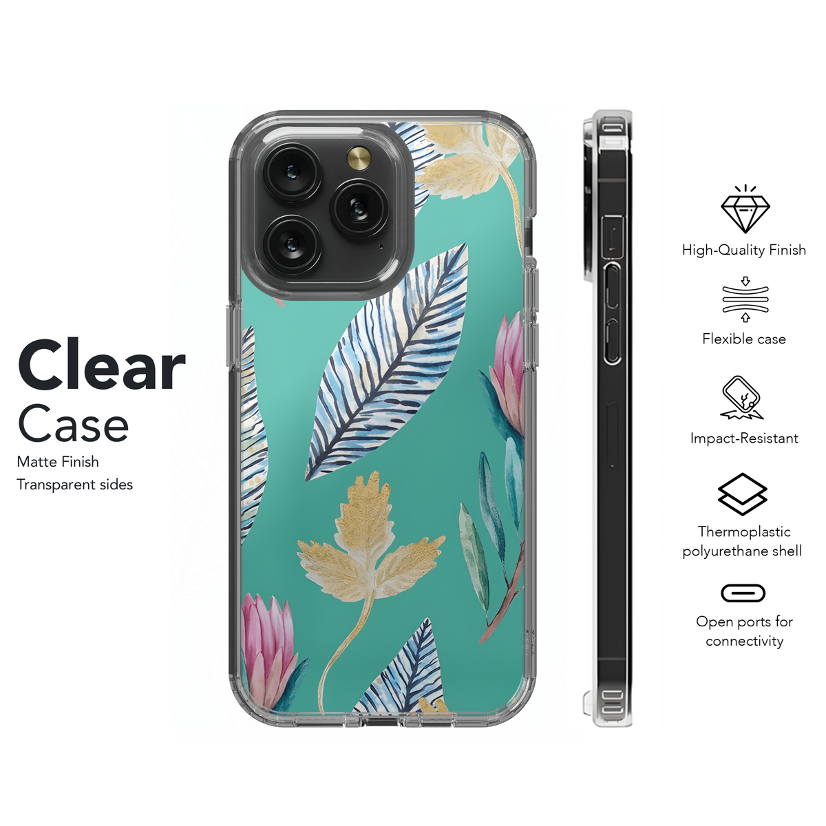 Hand Painted Protea Floral Phone Case iPhone Samsung Cover Pixel 3219 - Image 8