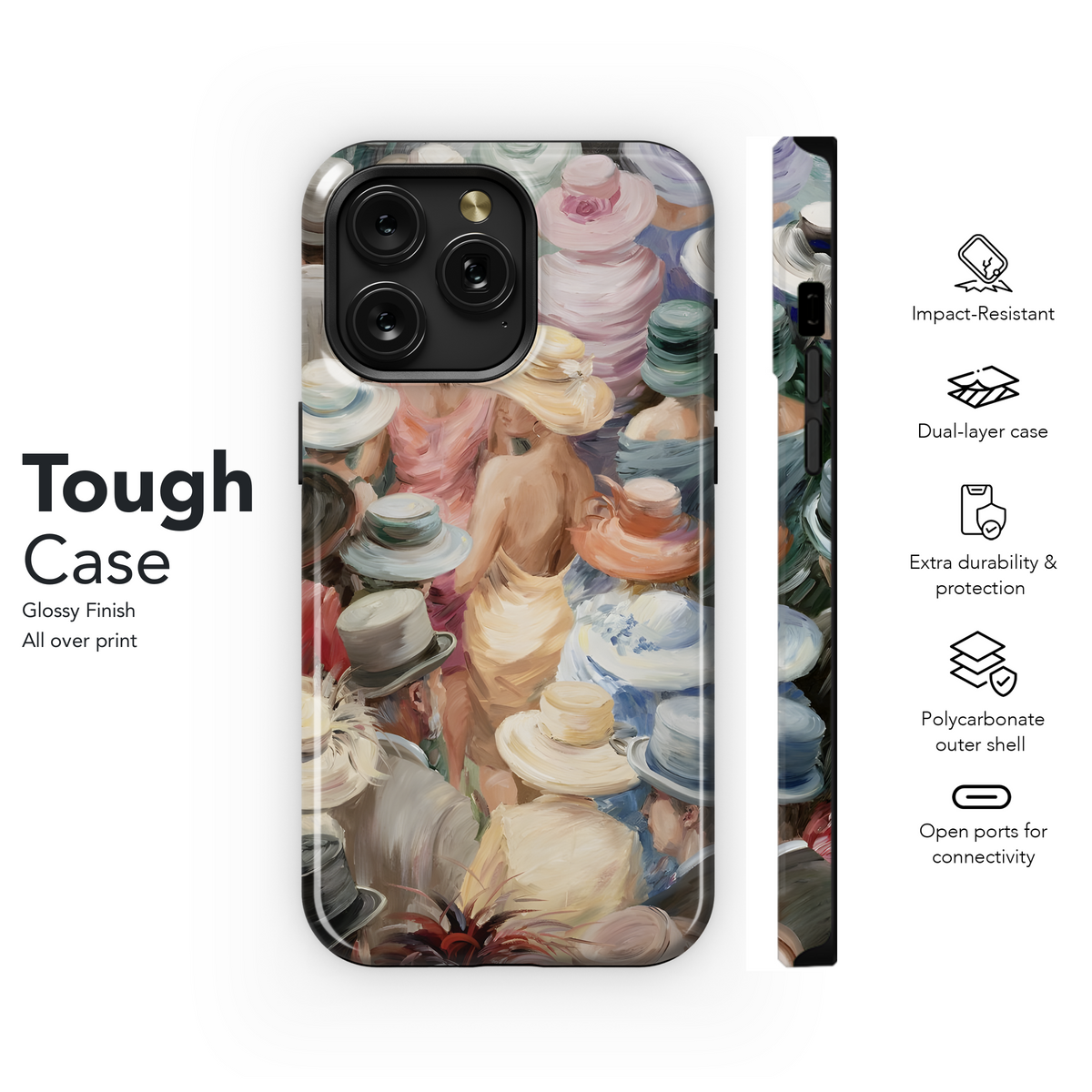 Hats & Elegance
 Phone Case iPhone Samsung Cover Pixel 4136 - Image 6