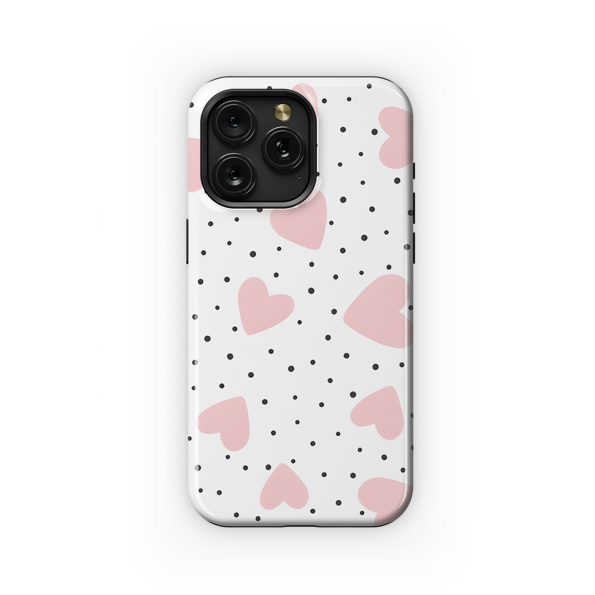 Heart Polka Dot Cute Phone Case iPhone Samsung Cover Pixel 3906 - Image 1