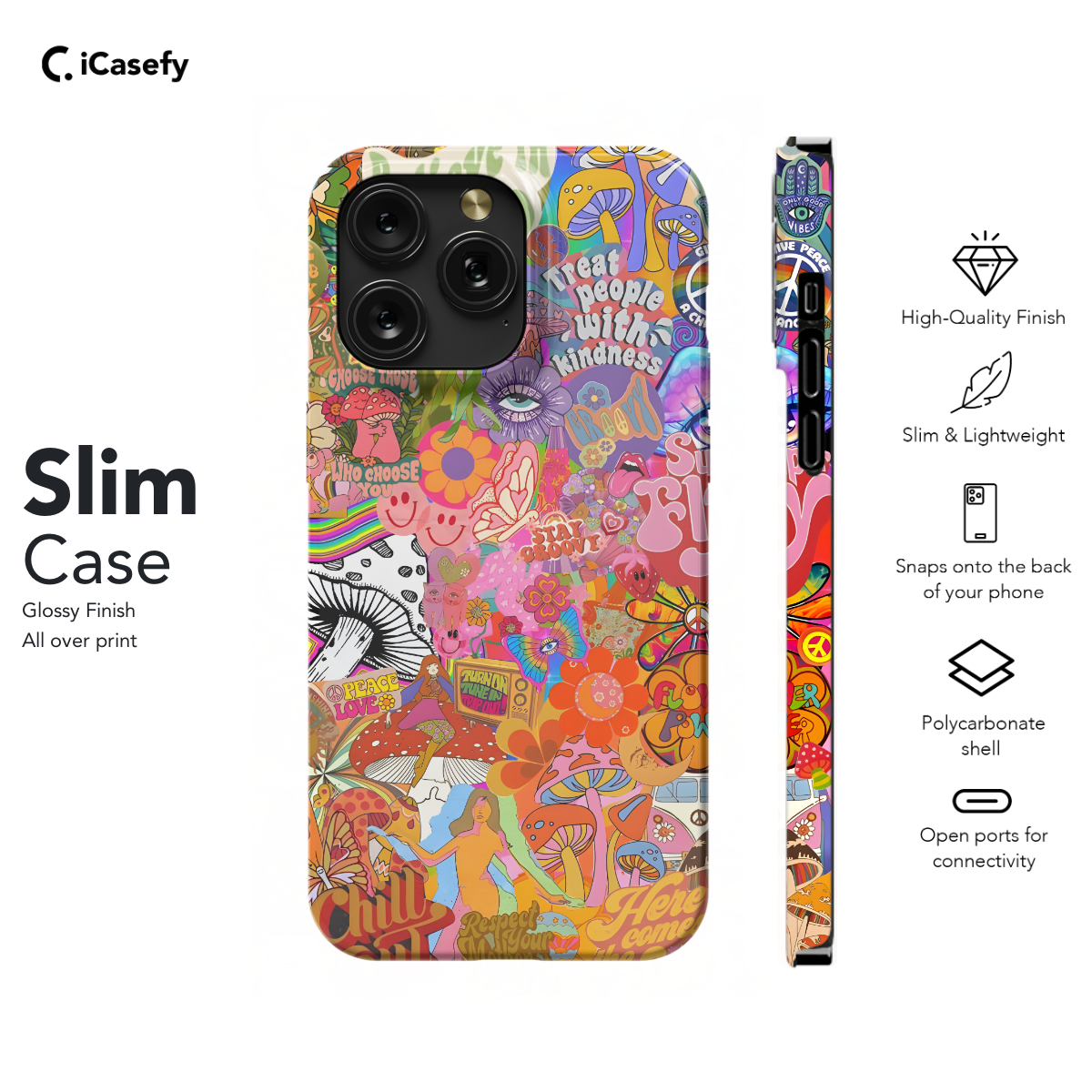 Hippie Aesthetic Collage Groovy Retro Phone Case iPhone Samsung Pixel & More 385 - Image 6