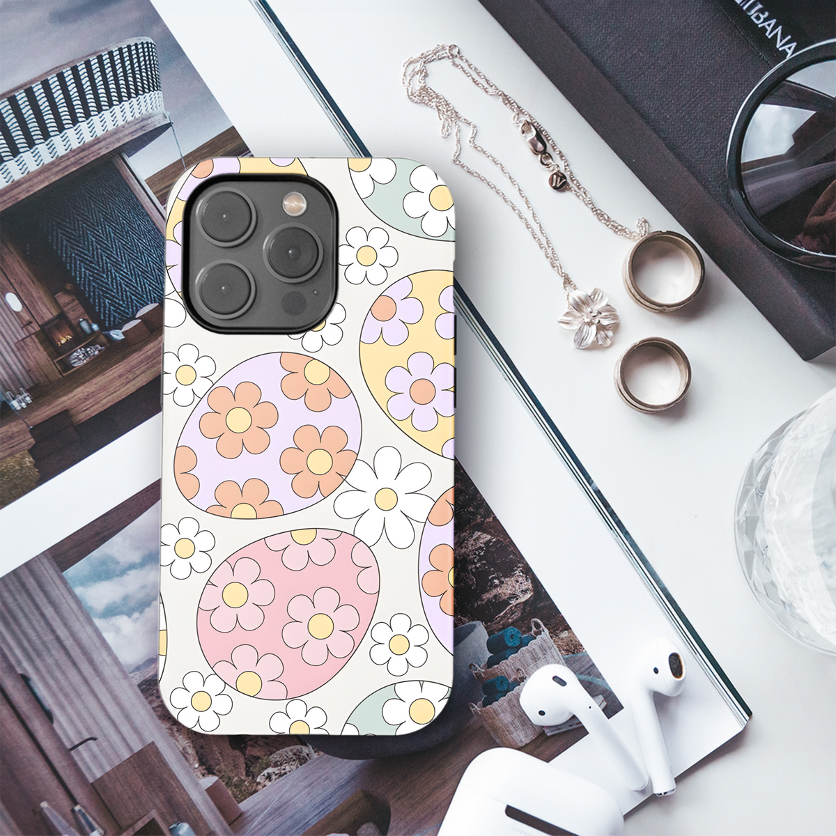 Hippie Easter Eggs Phone Case iPhone Samsung Cover Pixel 2488 - Image 3