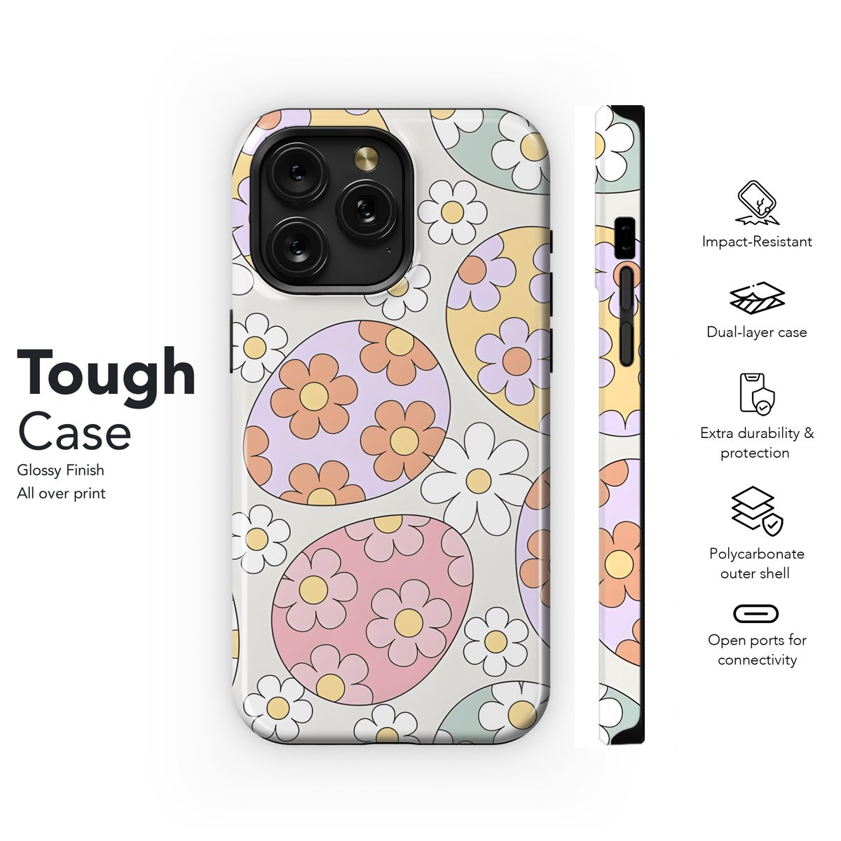 Hippie Easter Eggs Phone Case iPhone Samsung Cover Pixel 2488 - Image 6