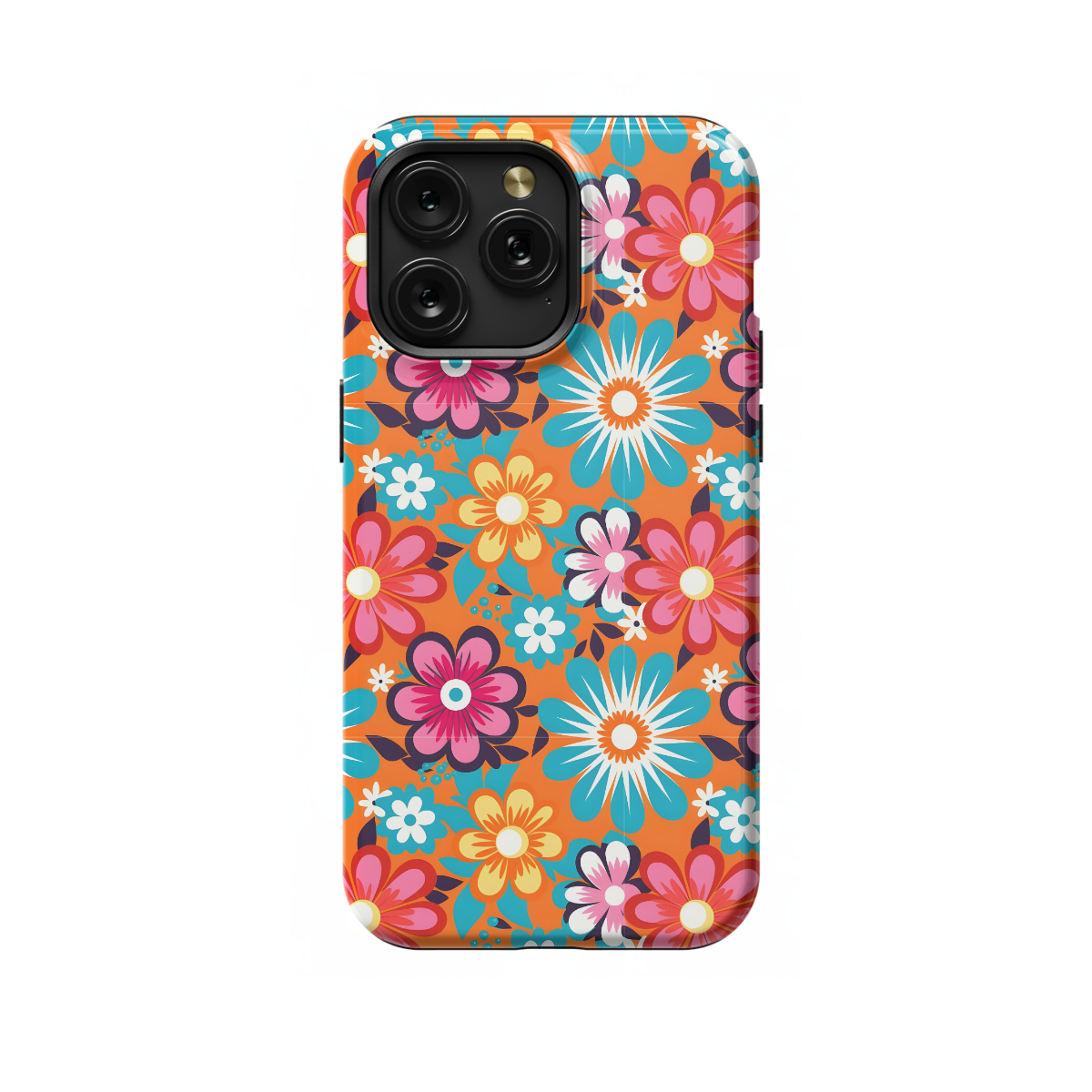 Hippie Flowers Colorful Groovy Phone Case iPhone Samsung Cover Pixel 658 - Image 1