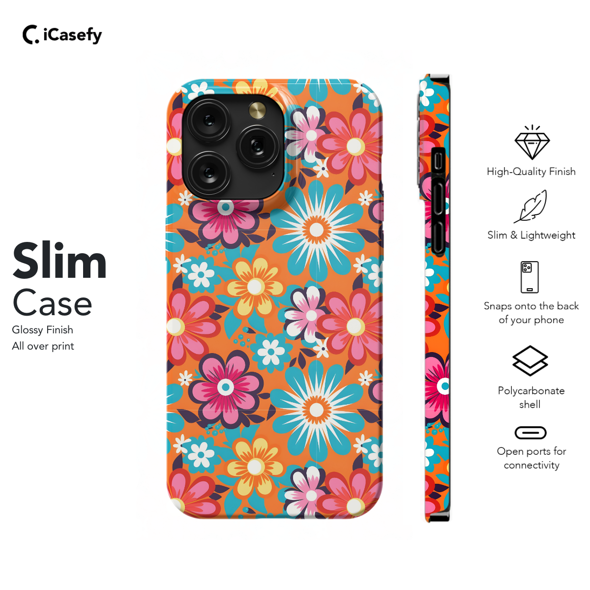 Hippie Flowers Colorful Groovy Phone Case iPhone Samsung Cover Pixel 658 - Image 6