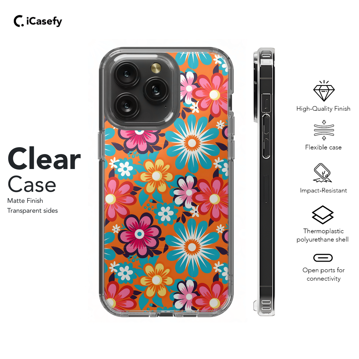 Hippie Flowers Colorful Groovy Phone Case iPhone Samsung Cover Pixel 658 - Image 7