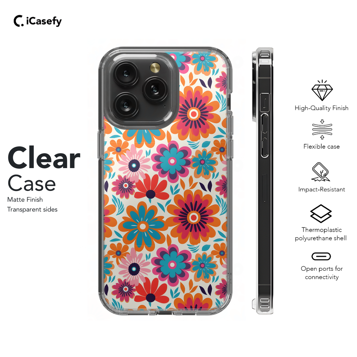 Hippie Flowers Colorful Groovy Phone Case iPhone Samsung Cover Pixel 659 - Image 7