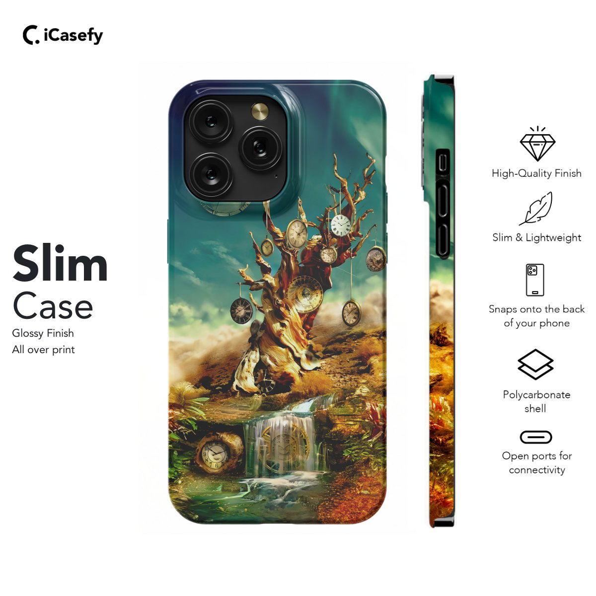 Hitecera Surrealism Salvador Dali Clock Phone Case iPhone Samsung Pixel & More - Image 6