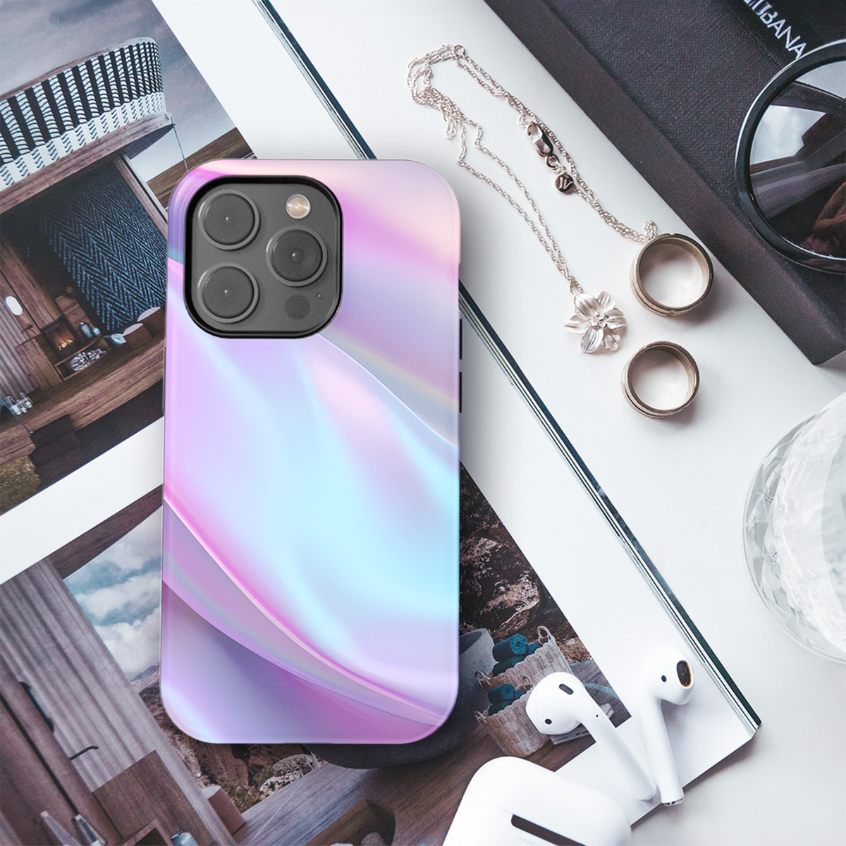 Holographic Iridescent Phone Case iPhone Samsung Cover Pixel 2391 - Image 3