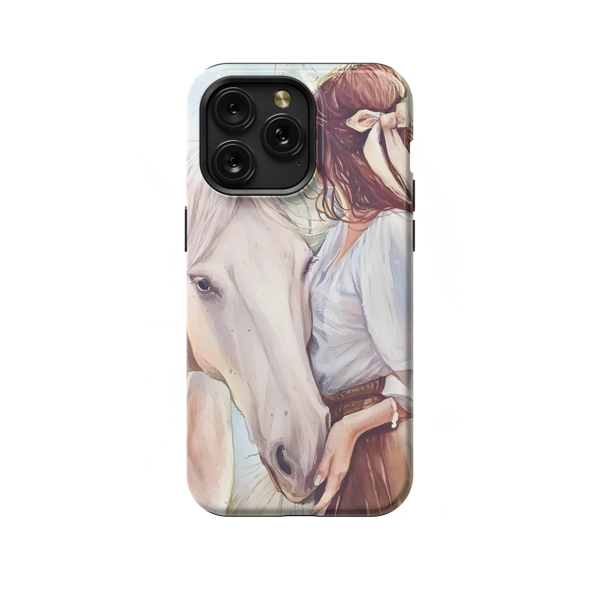 Horse and girl Phone Case iPhone Samsung Pixel & More 305 - Image 1