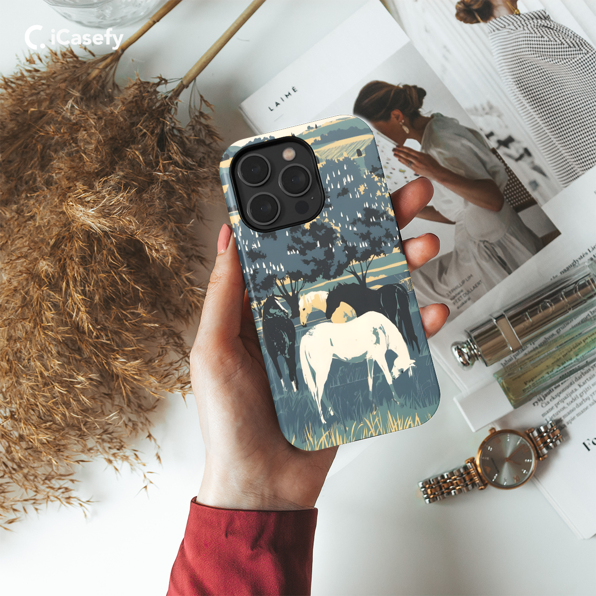 Horses and Ponies Phone Case iPhone Samsung Pixel & More 393 - Image 2